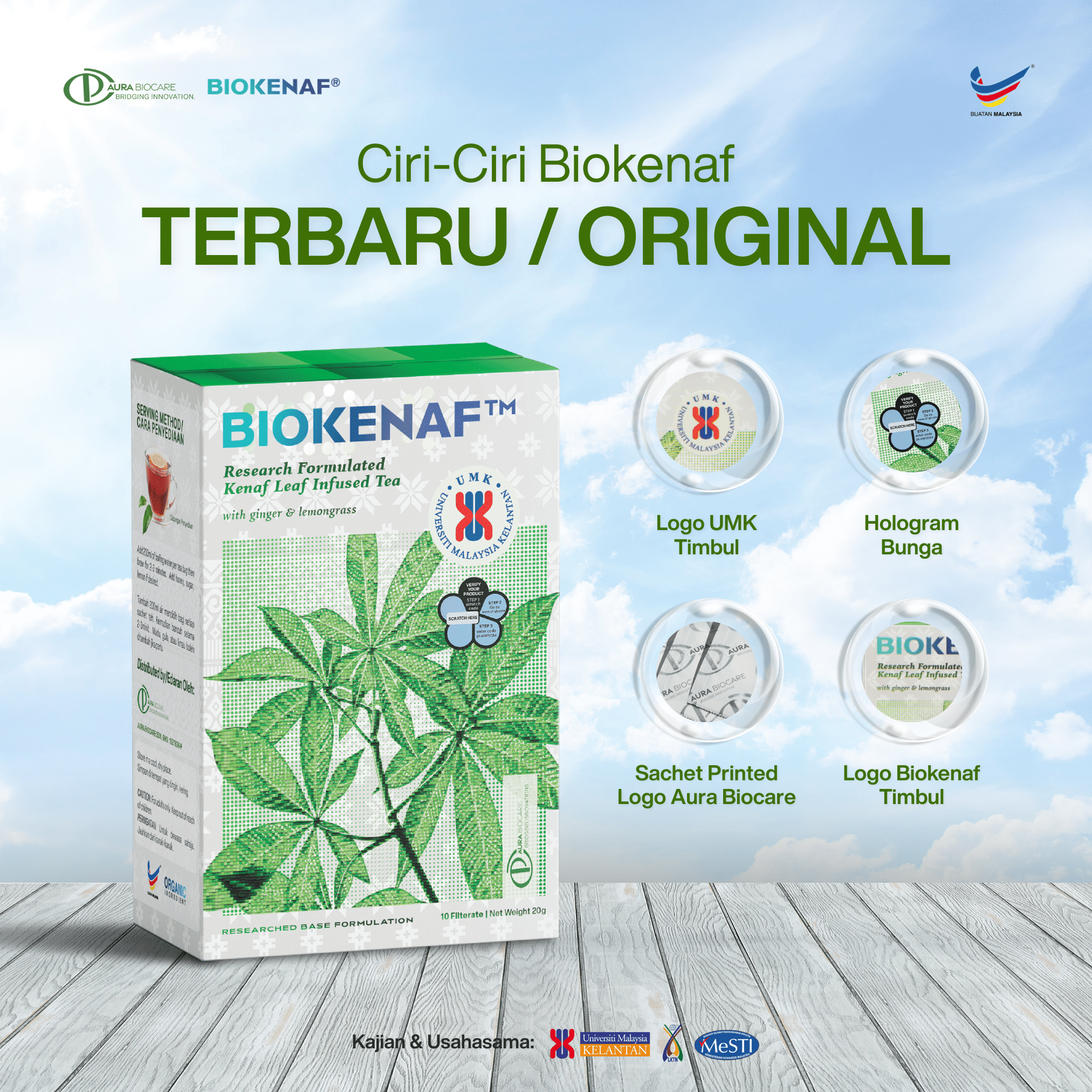 Ciri-ciri Biokenaf asli terbaru